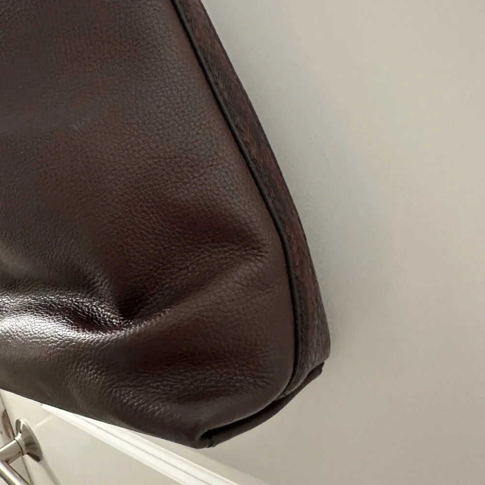 Coach Marlon Hobo Bag Burgundy Maroon‎ Pebble Leather